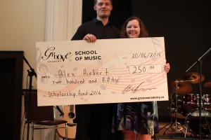 Winner of the 2016 Groove Academy - School of Music Scholarship Fund