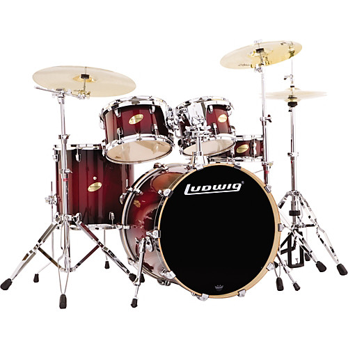 Red-Ludwig-Accent-Drum-Set-Rentals